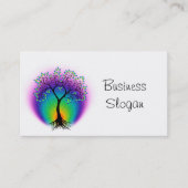 Rainbow Tree of Life Connect mit Ihrem Kunden Visitenkarte (Vorderseite)