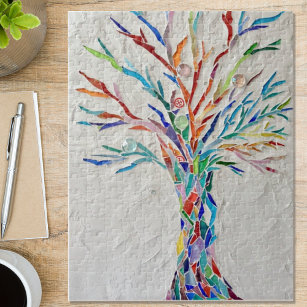 Rainbow Tree of Life Mosaic Puzzle