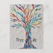 Rainbow Tree of Life Postkarte (Vorderseite)