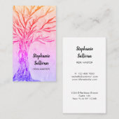 Rainbow Tree Reiki Visitenkarte (Vorne/Hinten)