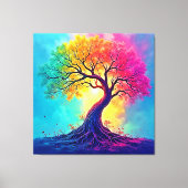 Rainbow Tree: Roots of Infinite Hope Art Leinwanddruck (Vorderseite)