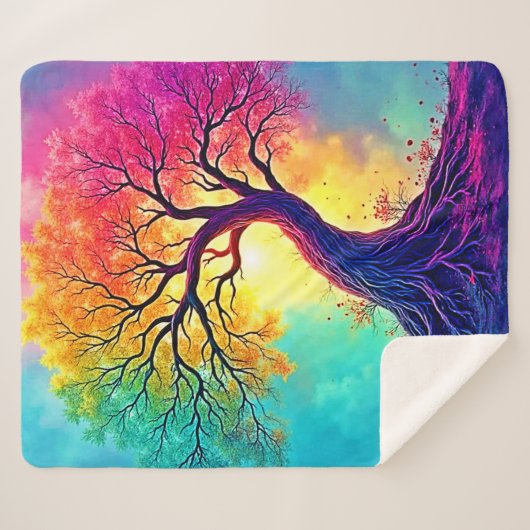 Rainbow Tree: Roots of Infinite Hope Art Sherpadecke (Vorderseite (Horizontal))