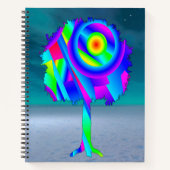 Rainbow Tree Spiral Notebook Notizblock (Vorderseite)
