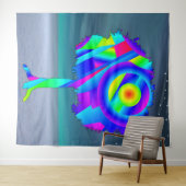 Rainbow Tree Tapestry Wandteppich (Beispiel (Horizontal))