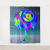 Rainbow Tree Tapestry Wandteppich (Vorderseite)