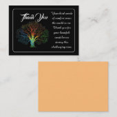 Rainbow Tree Vielen Dank für Ihr Beileid Mitteilungskarte (Vorne/Hinten)