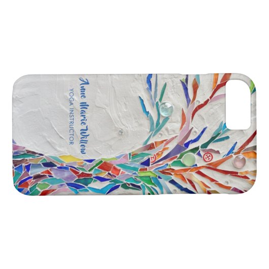 Rainbow Tree Yoga Instructor Case-Mate iPhone Hülle (Rückseite (Horizontal))