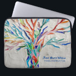 Rainbow Tree Yoga Instructor Laptopschutzhülle<br><div class="desc">Dieser dekorative Laptop-Ärmel zeichnet sich durch einen Ausdruck eines in Regenbogenfarbenen Mosaikbaums auf einem hellgrauen Hintergrund aus. Fügen Sie Ihren Namen und Beruf hinzu, um diesen Fall zu personalisieren. Verwenden Sie die Option Weitere anpassen, um die Textgröße, den Stil oder die Farbe zu ändern, wenn Sie möchten. Weil wir unsere...</div>