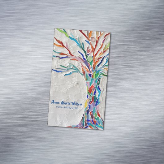 Rainbow Tree Yoga Instructor Magnet (Beispiel)