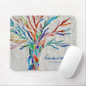 Rainbow Tree Yoga Instructor Maus Pad Mousepad (Mit Mouse)