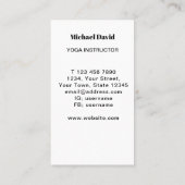 Rainbow Tree Yoga Instructor Visitenkarte (Rückseite)