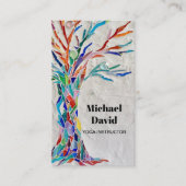 Rainbow Tree Yoga Instructor Visitenkarte (Vorderseite)