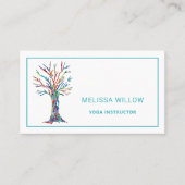 Rainbow Tree Yoga Instructor Visitenkarte (Vorderseite)