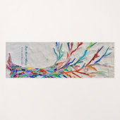 Rainbow Tree Yoga Instructor Yogamatte (Vorderseite (Horizontal))