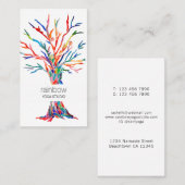 Rainbow Tree Yoga Studio Business Card Visitenkarte (Vorne/Hinten)