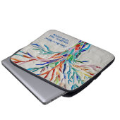 Rainbow Tree Yoga Studio Laptop Sleeve (Vorne Knopf)