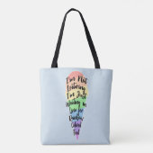 Rainbow Trendy Food Striping Cone Art Fun Tasche (Rückseite)