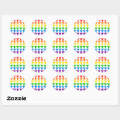 Rainbow Triangle-Aufkleber Runder Aufkleber (Blatt)