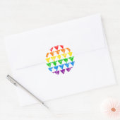 Rainbow Triangle-Aufkleber Runder Aufkleber (Umschlag)