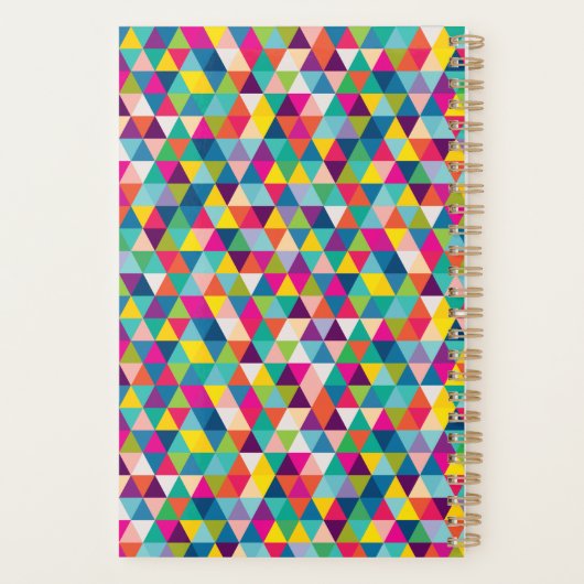 Rainbow Triangle Custom Year and Name Planner Planer (Rückseite)