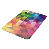 Rainbow Triangle Geometrie Badematte (Schrägansicht)