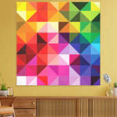 Rainbow Triangle Geometrie Leinwanddruck (Insitu (Wohnzimmer))