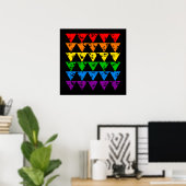 Rainbow Triangle Poster - anpassen! (Heimbüro)
