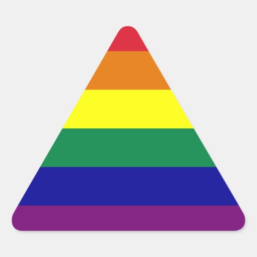 Rainbow Triangle Sticker (Vorderseite)
