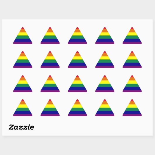 Rainbow Triangle Sticker (Blatt)