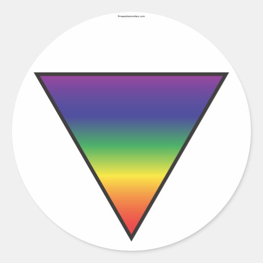 Rainbow Triangle Stickers (Vorderseite)