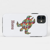 Rainbow Tribal Sea Turtle on White Case-Mate iPhon iPhone Hülle (Rückseite (Horizontal))