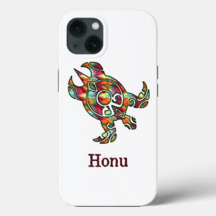 Rainbow Tribal Sea Turtle on White Case-Mate iPhone Hülle