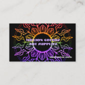 Rainbow Tribal Sun Business Card Visitenkarte (Vorderseite)