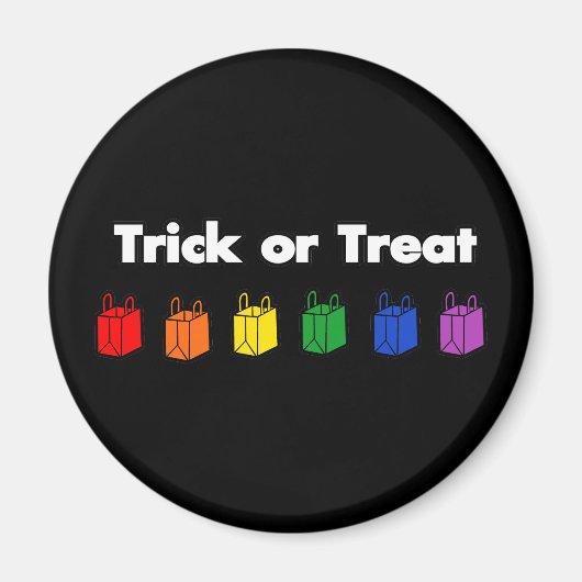 Rainbow Trick oder Treat Magnet (Vorne)