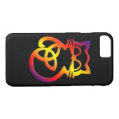 Rainbow Trinity Knot Celtic Cat iPhone 8/7 Case (Rückseite (Horizontal))