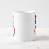 Rainbow Trinity Knot Celtic Cat Jumbo Tasse (Vorderseite)