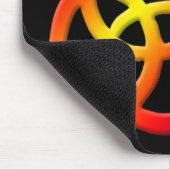 Rainbow Trinity Knot Celtic Cat Mousepad (Ecke)