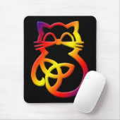 Rainbow Trinity Knot Celtic Cat Mousepad (Mit Mouse)