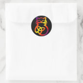 Rainbow Trinity Knot Celtic Cat Stickers (Tasche)