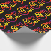 Rainbow Trinity Knot Celtic Cat Wrapping Paper Geschenkpapier (Ecke)