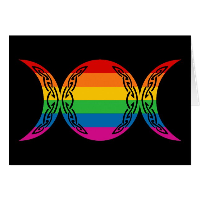 Rainbow Triple Goddess Symbol (Vorderseite (Horizontal))