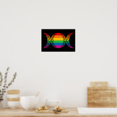 Rainbow Triple Goddess Symbol Poster (Küche)