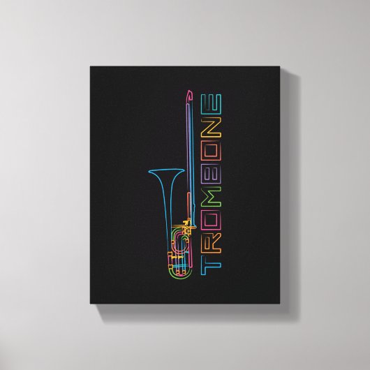 Rainbow Trombone Leinwanddruck (Vorderseite)