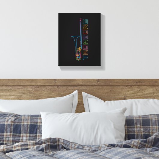 Rainbow Trombone Leinwanddruck (Insitu (Schlafzimmer))