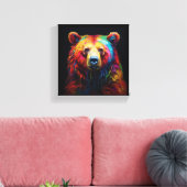 Rainbow Tropfen Bear Leinwanddruck (Insitu (Wohnzimmer))