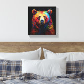 Rainbow Tropfen Bear Leinwanddruck (Insitu (Schlafzimmer))
