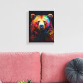 Rainbow Tropfen Bear Leinwanddruck (Insitu (Wohnzimmer))