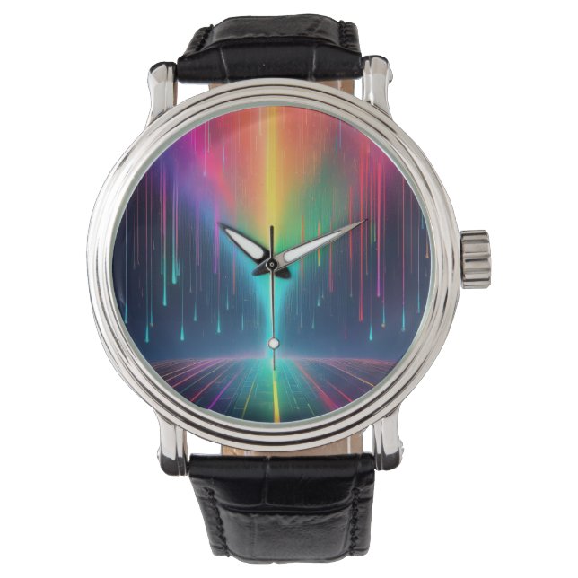 Rainbow Tropfen Trip Armbanduhr (Vorderseite)