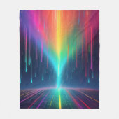 Rainbow Tropfen Trip Fleecedecke (Vorderseite)