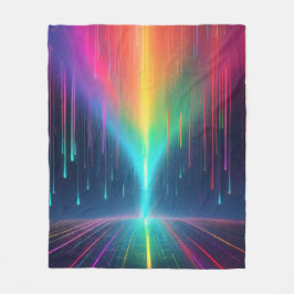 Rainbow Tropfen Trip Fleecedecke